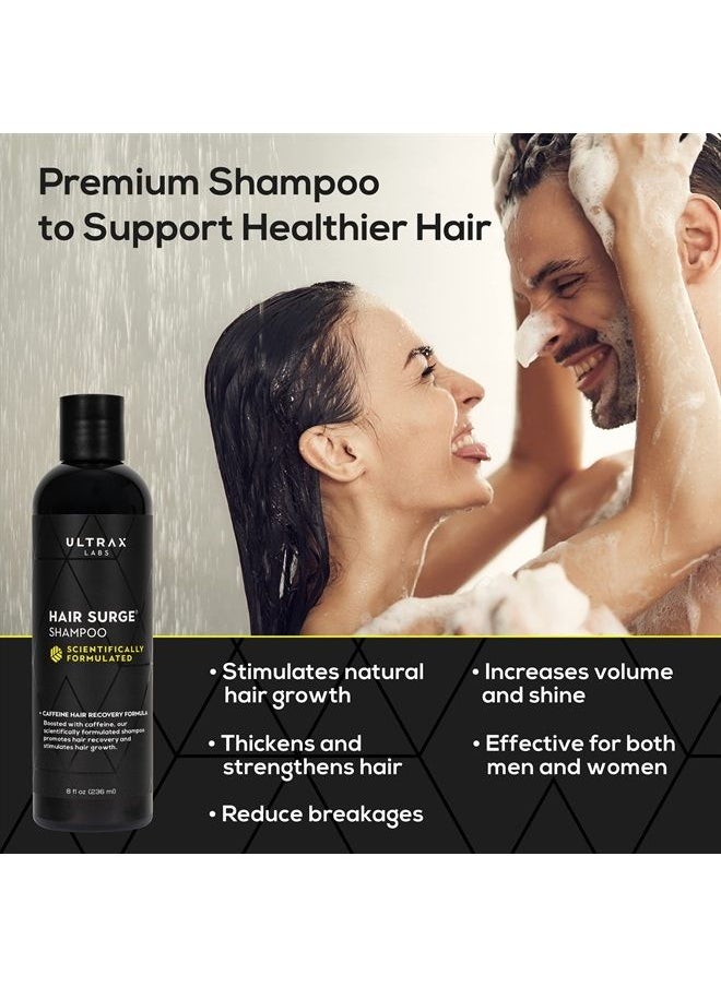 Ultrax Labs - Hair Surge | Caffeine Hair Growth Shampoo for thinning hair, Hair Loss, and Thickening w/Ketoconazole for men and women 8 oz - Image 1