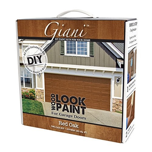 Giani Wood Look Paint Kit for Garage Doors (Red Oak) - Image 1