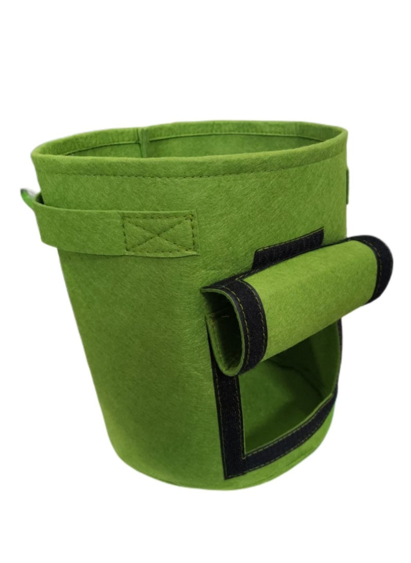 NOVOLAN NOVOLAN Potato Planting Bag Potato Grow Bags Potato Grow Bags Sweet Potato Easy To Pick Buckets Bell Pepper Carrot Flowers Tomato Chili Easy To Plant Diameter 23cm Height 30cm (Green)  - Image 1