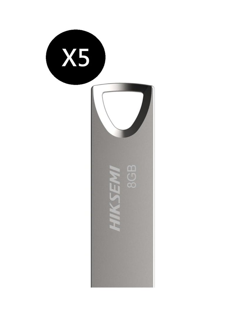 HIKSEMI Bundle Of 5 Metal 8GB USB Flash Drive, HS-USB-M200