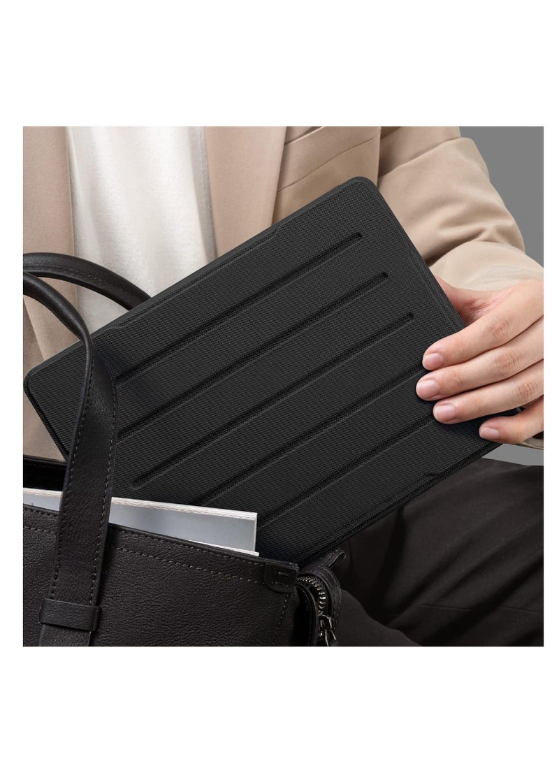 SYOSI - Protective Case Multi-Angle iPad Case for Generation (2021/2020/2019) 9th/8th/7th Gen with Pencil Holder Auto Sleep Wake- Black - Image 1