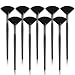 Maitys 9 Pieces Facial Fan Mask Brushes Soft Facial Applicator Brushes Tools for Peel Glycolic Makeup for Mud CreamFull Black - Image 2