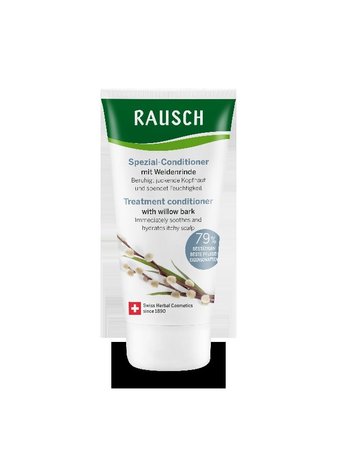 RAUSCH Willow Bark Treatment Conditioner (150 ml) – Repairing Hair Conditioner for Oily Scalp & Damaged Hair, with Willow Bark Extract, Silicone-Free - Image 1