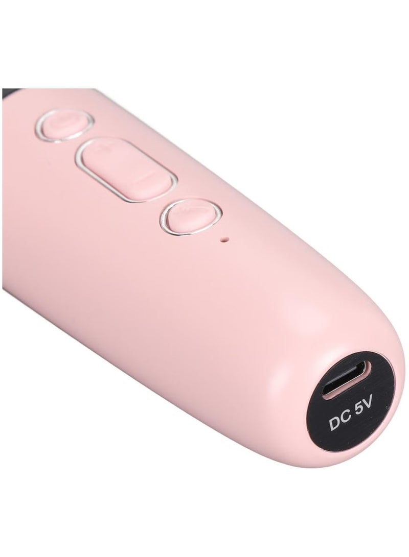 بريمو بلس آلة الكاريوكي المصغرة ، مكبر صوت بلوتوث المحمولة مع ميكروفون لاسلكي ، ألعاب مضحكة للفتيات الفتيات الأعمار من 4 إلى 12 سنة ، أضواء ملونة ، للأطفال عيد ميلاد , منزل , محمول مع ميكروفون لاسلكي وردي - Image 4