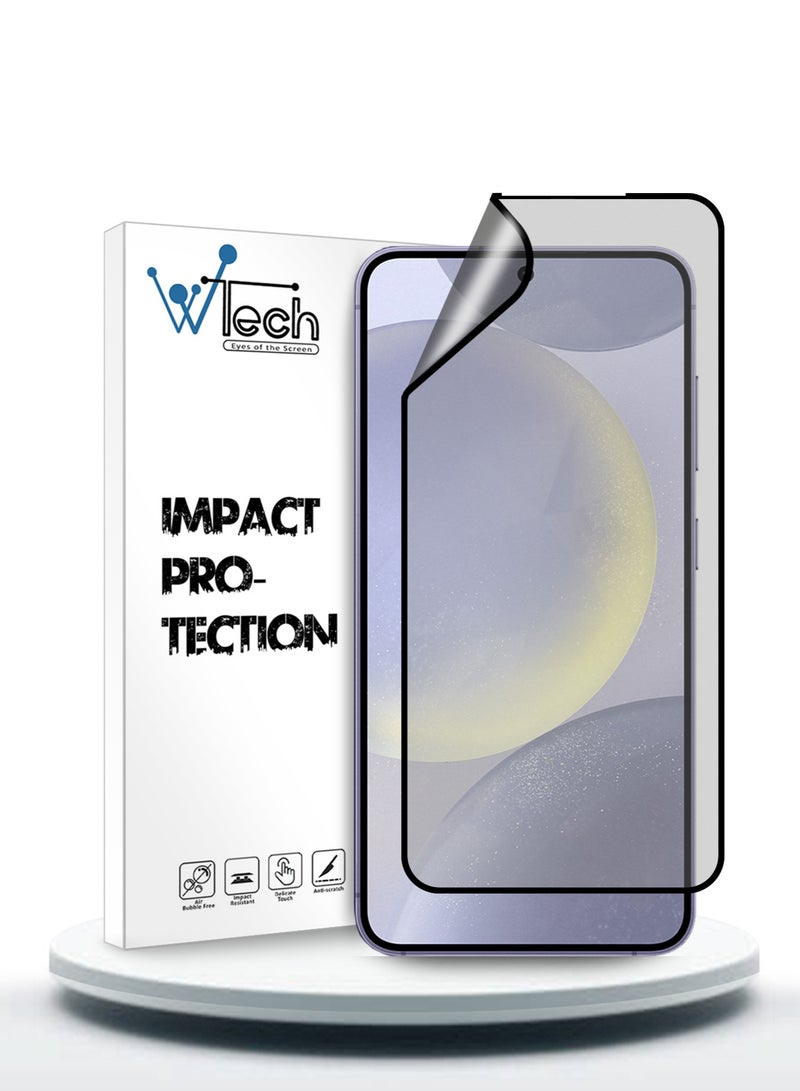Wtech Ceramic Full Glue Full Cover Flexible Screen Protector For Samsung Galaxy S24+ / S24 Plus 5G 2024 Clear/Black - Image 1