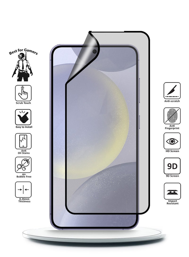 Wtech Ceramic Full Glue Full Cover Flexible Screen Protector For Samsung Galaxy S24+ / S24 Plus 5G 2024 Clear/Black - Image 2