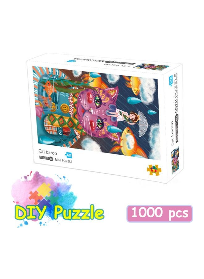 1000-Piece Cat Baron Mini Jigsaw Puzzle Set - Image 3