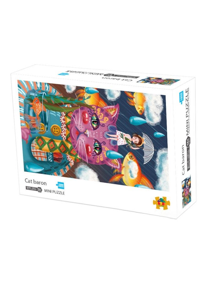 1000-Piece Cat Baron Mini Jigsaw Puzzle Set - Image 2