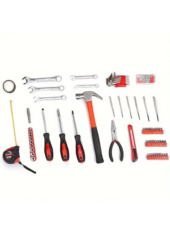 Generic 146pcs Home Hardware Tool Set, Uncharged Manual Wrench Kit with Case, No Battery Required, Complete Household Toolbox  - Image 2