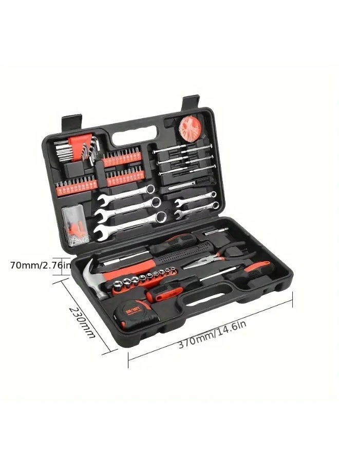 Generic 146pcs Home Hardware Tool Set, Uncharged Manual Wrench Kit with Case, No Battery Required, Complete Household Toolbox  - Image 3