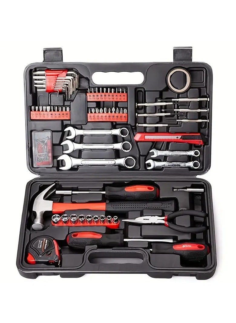 Generic 146pcs Home Hardware Tool Set, Uncharged Manual Wrench Kit with Case, No Battery Required, Complete Household Toolbox  - Image 1