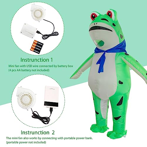 Stegosaurus Inflatable Costume Adult Frog Halloween Cute Animal Costumes Funny Blow Up Suit for Men Women Cosplay Party - Image 5