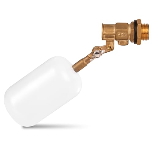 MUDUOBAN Float Valve,1/2 Inch Water Float Valve, Automatic Fill and Shut Off Float Ball Valve with Adjustable Arm for Pool,Pond, Water Trough, Automatic Water System,Fountain - Image 1