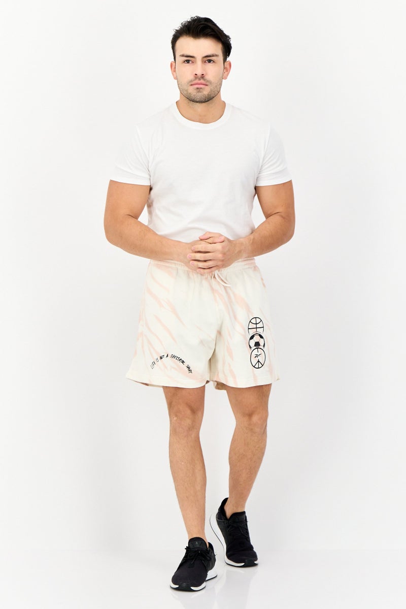 Reebok Men Sportswear Fit Outdoor Shorts, Off White - Image 3