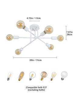 6 Heads White Industrial Ceiling Light - pzsku/ZBD654D96F0FE5C0DEBB9Z/45/_/1689349261/4aa22090-fcda-49c6-a813-5212310b1fbf