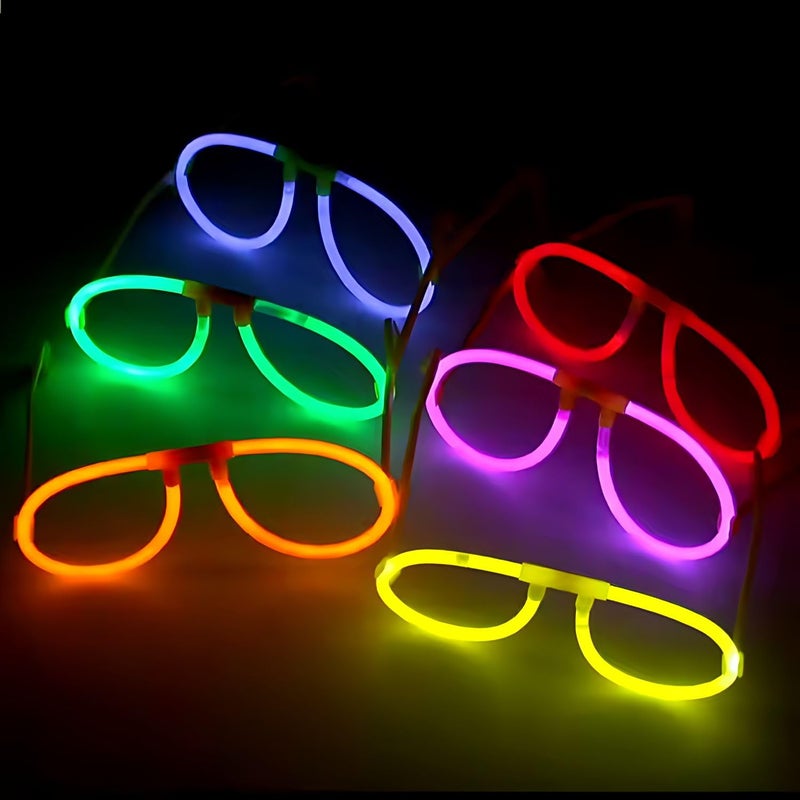 Crackles Luminous Glow Sticks Eye Glasses For Party Purpose Glow In The Dark Light (Pack Of 4 pack) - Image 5