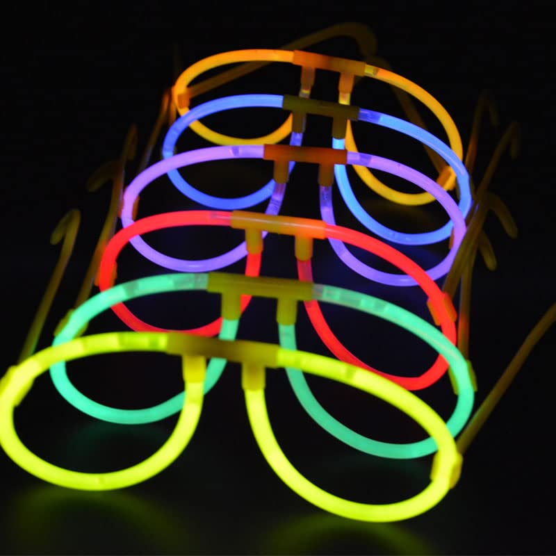 Crackles Luminous Glow Sticks Eye Glasses For Party Purpose Glow In The Dark Light (Pack Of 4 pack) - Image 3