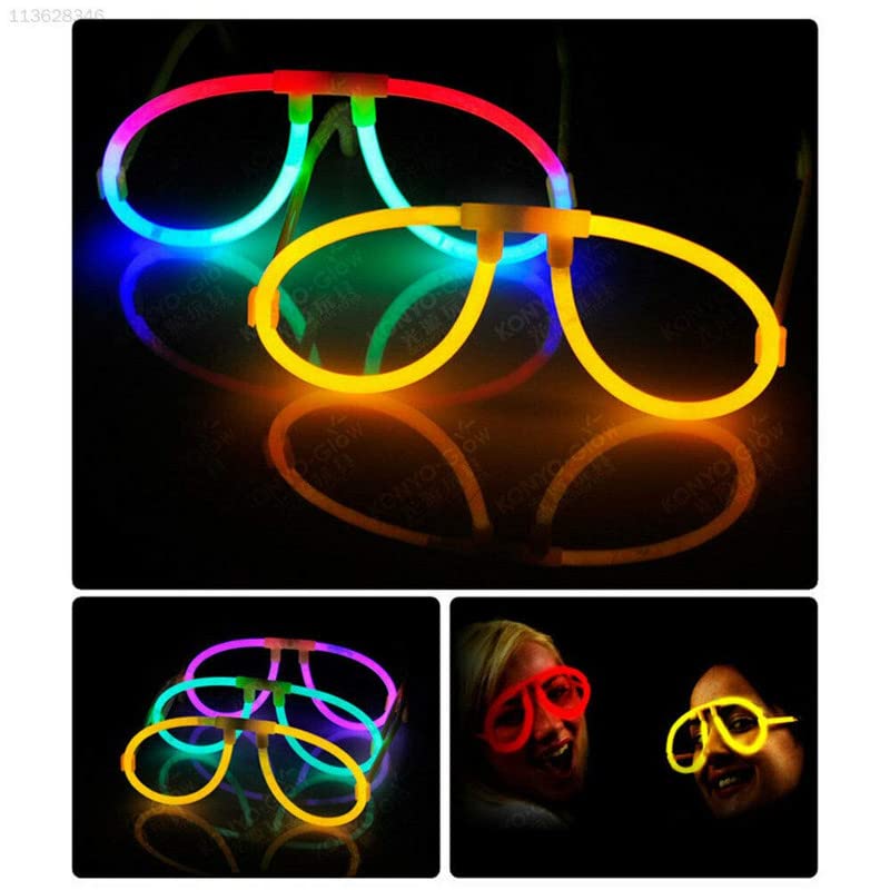 Crackles Luminous Glow Sticks Eye Glasses For Party Purpose Glow In The Dark Light (Pack Of 4 pack) - Image 4