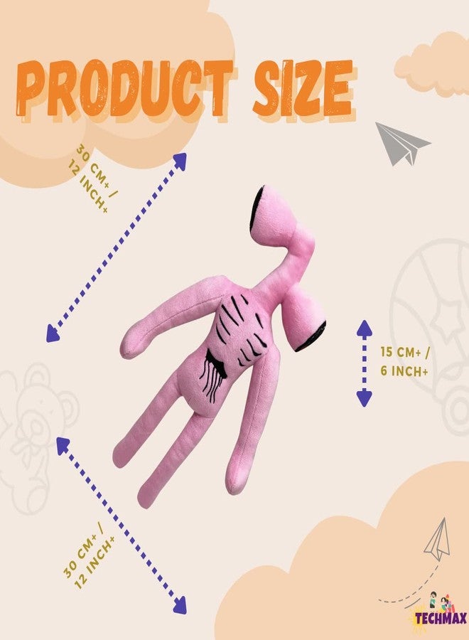 TechMax Solution Stuffed Simple Head Animal Doll Plush Figure Gifts for Friends Boys and Girls Halloween Christmas Thanksgiving for Kids and Adults - Image 2