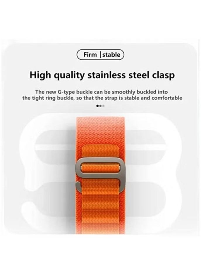 vesus - apple watch Alpine Loop Band 49mm/45mm/44mm Nylon Woven Sport strap compatible with iwatch series 8/ultra/7/SE/6/5/4/3/2/1 - Image 1