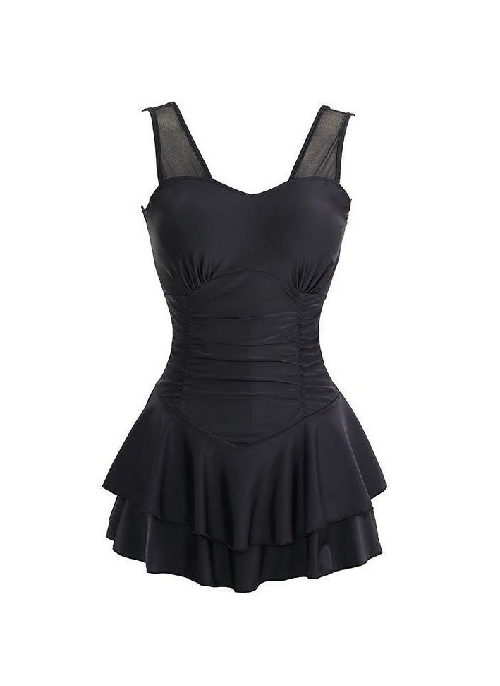 RedMapleTEK - Women's One Piece Swimsuit Backless Bodycon Dress Conservative Swimwear - Image 1