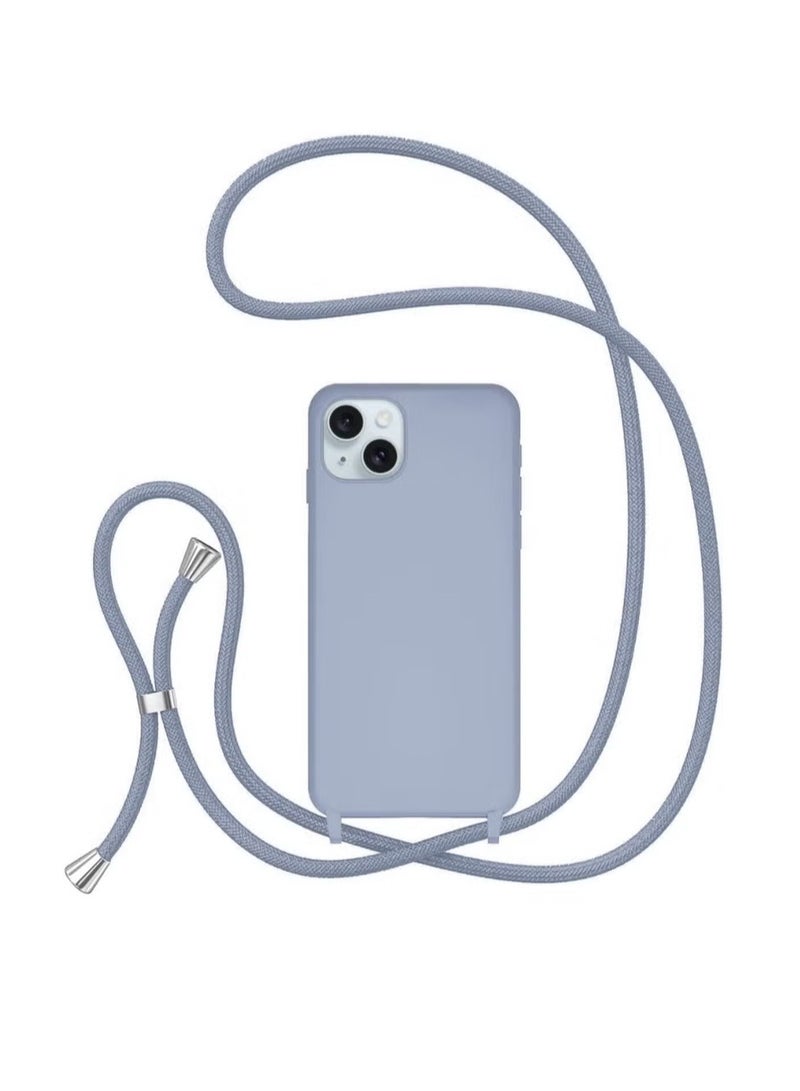 Case with Strap,Crossbody Phone Case with Adjustable Neck Shoulder Lanyard,Soft Silicone Shockproof Protective Phone Cover for iPhone 13/14