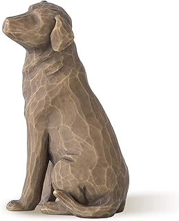 Willow Tree Love My Dog (Dark), Sculpted Hand-Painted Figure - Image 1