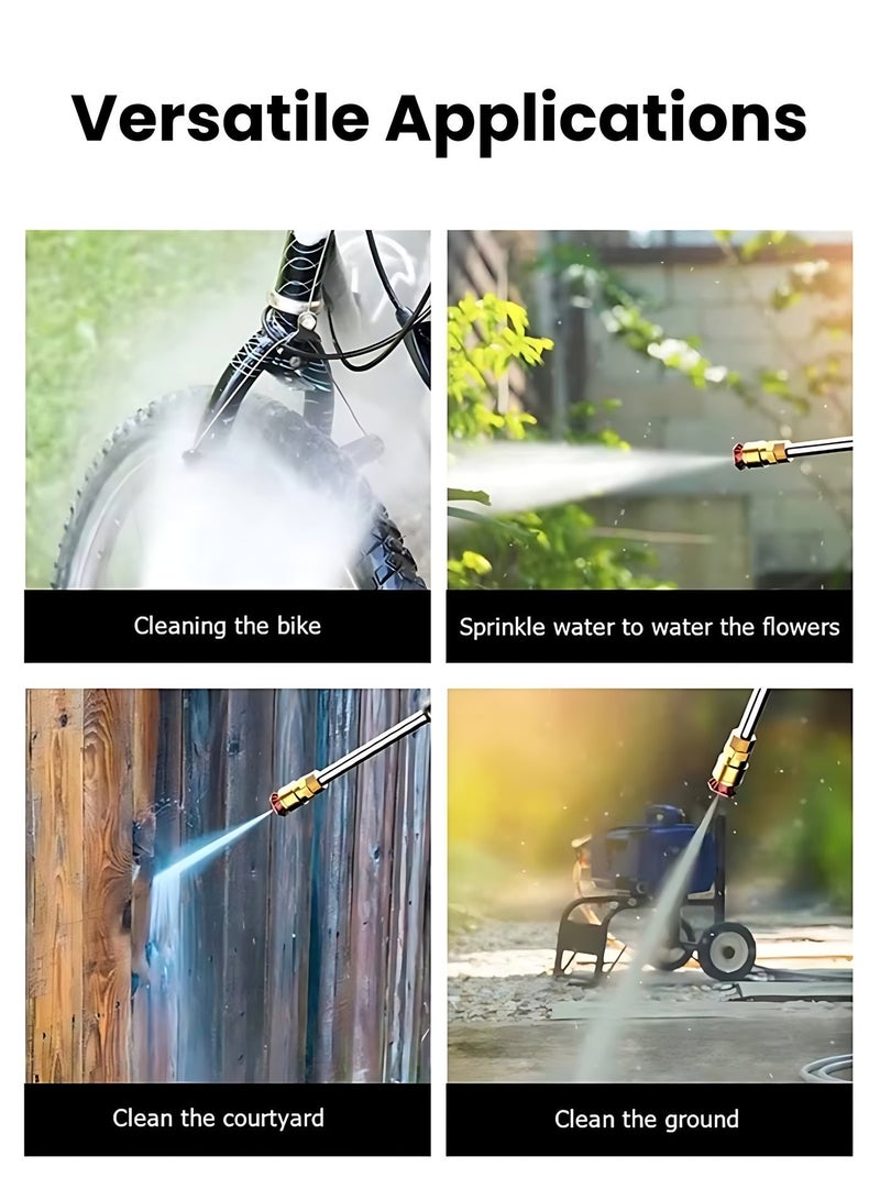 48V Cordless High Pressure Washer Gun, Portable Car Washer with 13200mAh Battery, Multi-Nozzle Spray, Powerful Cleaning for Car, Bike, Garden, Patio & Outdoor Use - Image 4