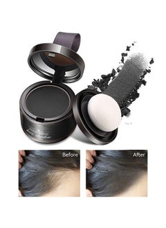 MOOYAM Hairline Shadow Powder - Magical Instantly Hair Line Shadow Quick Cover Hair Root Concealer with Puff Touch Root Cover Up For Thinning Hair Waterproof  #01 Natural Black  - Image 1