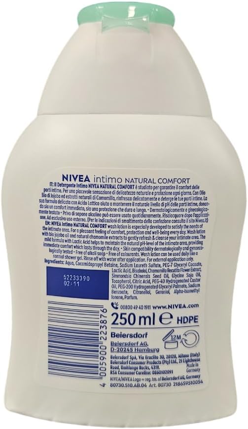 Nivea Intimo Mild Intimate Wash Lotion 250 ml 83 fl oz - Image 2