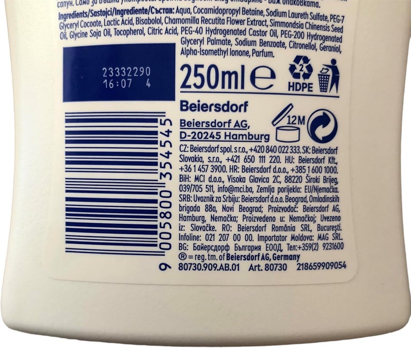 Nivea Intimo Mild Intimate Wash Lotion 250 ml 83 fl oz - Image 3