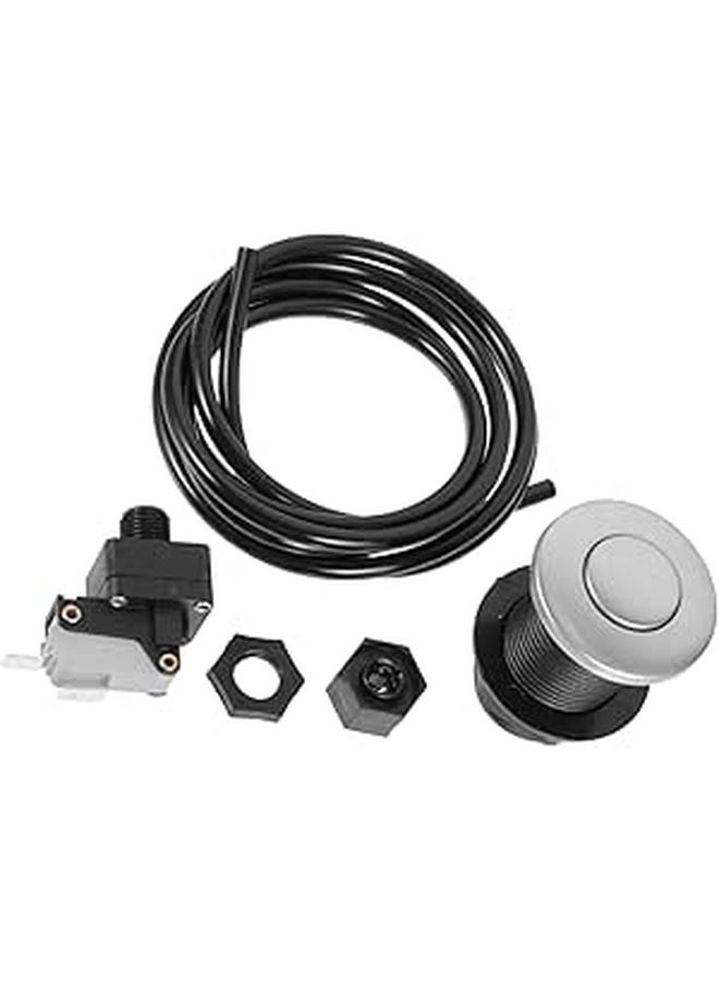 Stainless Steel Garbage Disposal Air Switch Replacement Kit for Home Bathtub - Image 1