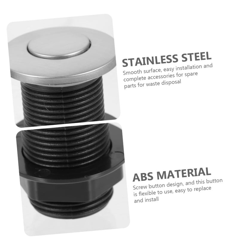 Stainless Steel Garbage Disposal Air Switch Replacement Kit for Home Bathtub - Image 3