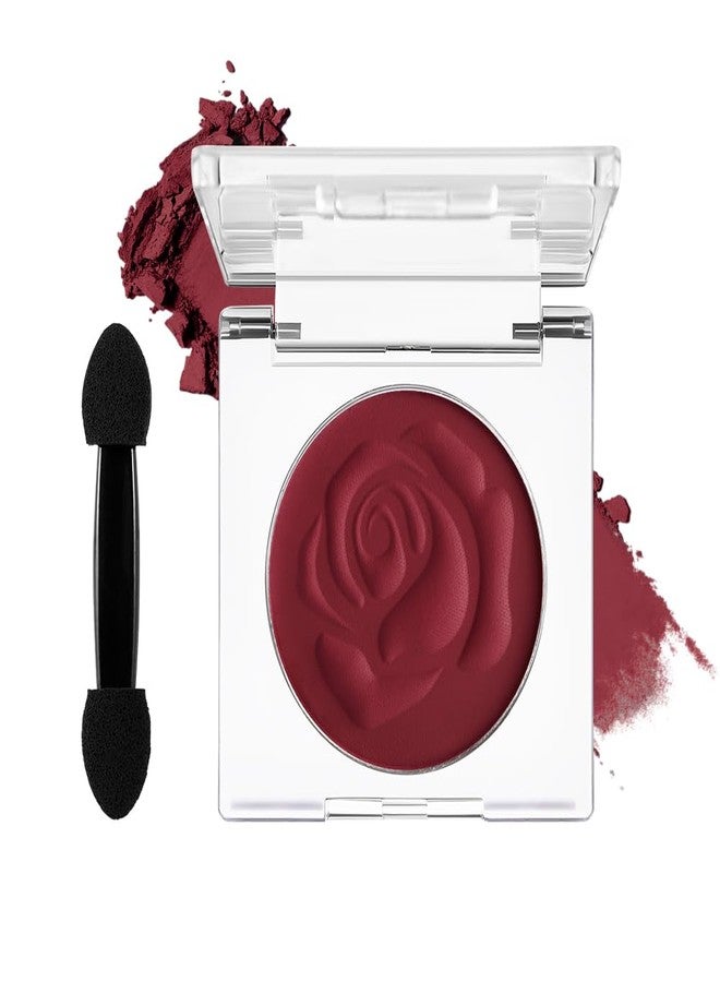 DE'LANCI Wine Red Eyeshadow Matte Single, Intense Color Claret Red Eyeshadow Palette, Pigmented Smooth Formula Dark Red Makeup for Girl and Women, for Eyes Face Body Paint Halloween SFX Gothic Makeup - Image 1