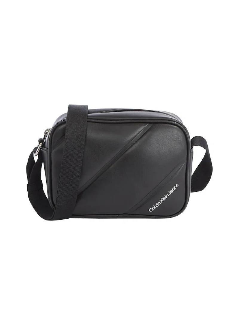 Calvin Klein Jeans Women's Quilted Camera Crossover Bag - Polyurethane, Black