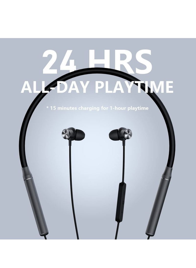 Lenevo XE05 سماعة بلوتوث مثبتة على الرقبة ستيريو رياضية لاسلكية مع ميكروفون - Image 5