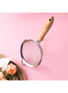 DELCASA Delcasa Stainless Steel Strainer With Wooden Handle DC2788  - Image 5