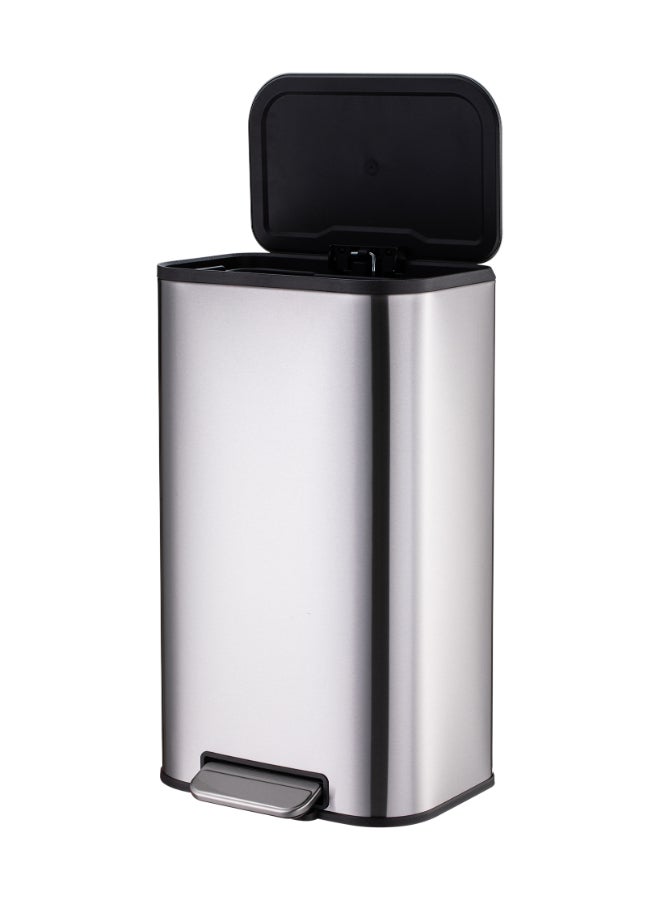 Noon East 30L Medium Stainless Steel Trash Can with Soft Close Lid and Fingerprint-Resistant Surface for Kitchen, Silver - 36.5x29.3x60.9 cm - Image 3