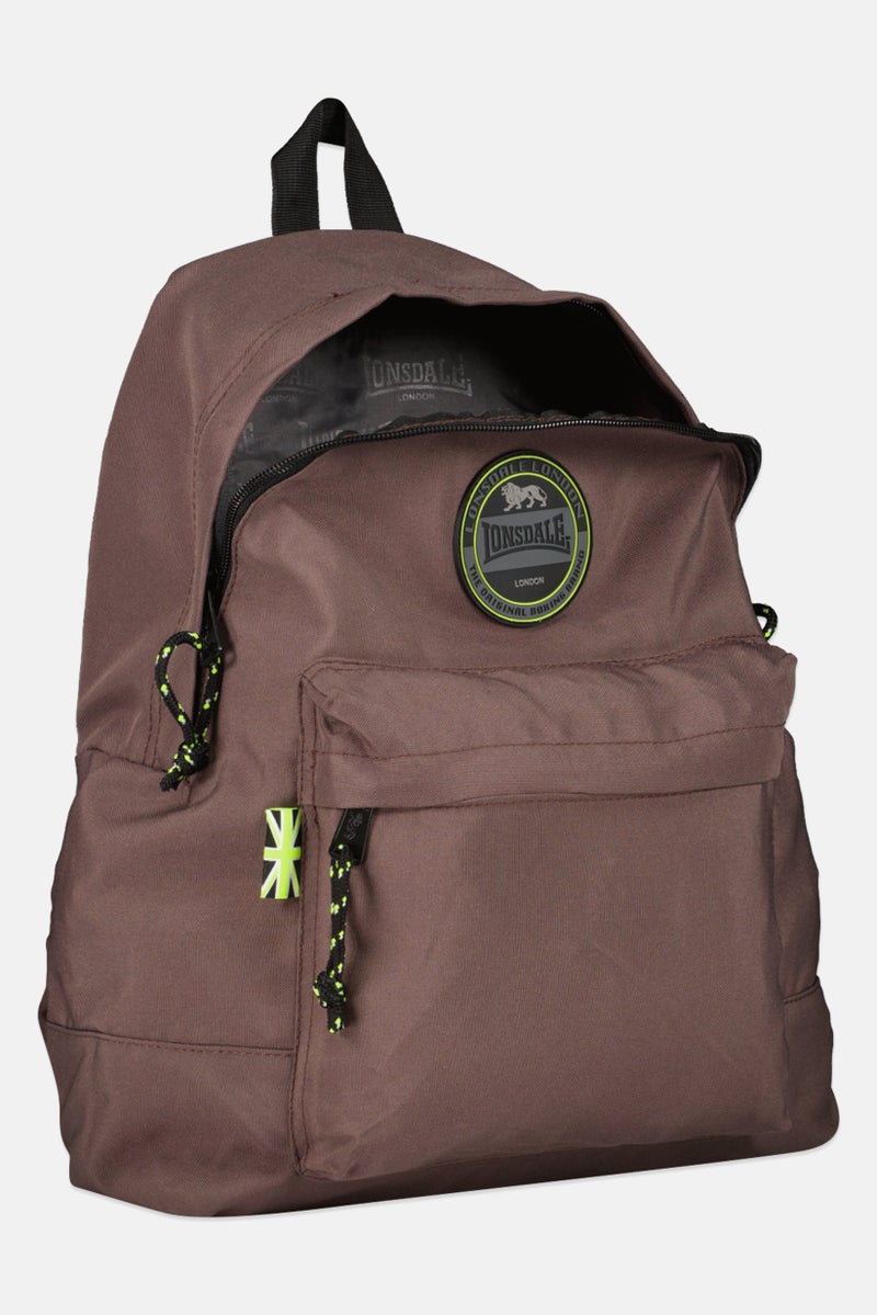 Lonsdale Men Brand Logo Backpack, Brown - Image 3