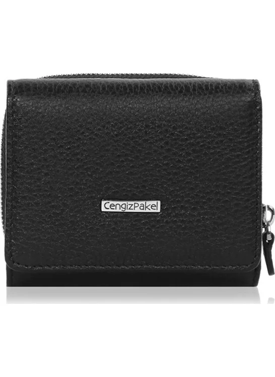 Cengiz Pakel Women's Leather Wallet Card Holder Models 65210
