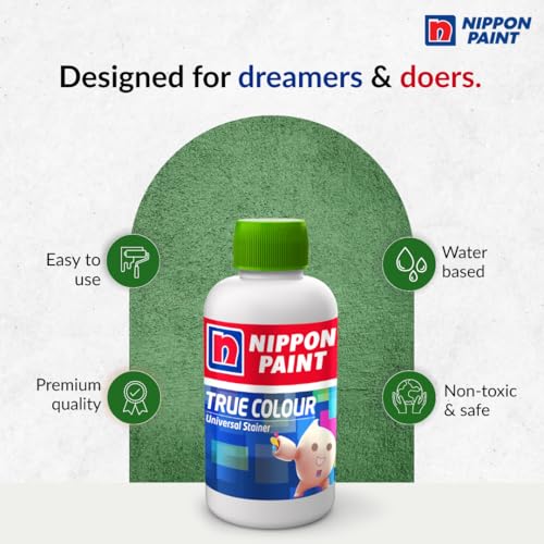 Nippon Paint True Colour Universal Stainer (Fast Green, 100ml)-Water Soluble High Tint, Non-Toxic, Non-Fading Pigment-For Plastic Emulsions, Enamels, Paints, Oil Paints-DIY - Image 2