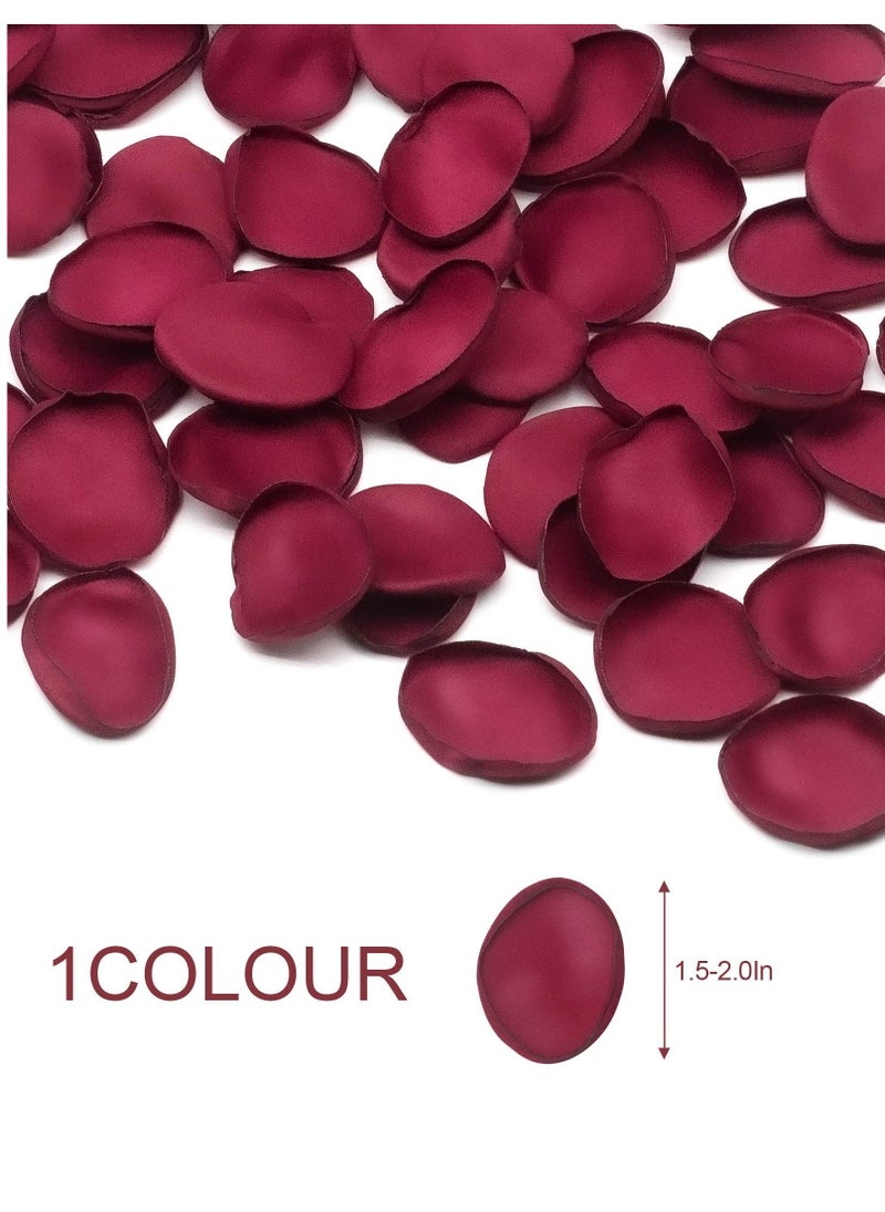 200Pcs Artificial Flowers Burgundy Rose Petals, Beautiful Realistic Scatter Rose Petals  for Romantic Night, Weddings Aisle Centerpieces, Table, Party, Home Decoration,Valentine's Day Decoration - pzsku/ZBD6628E905AA3C2D4C8CZ/45/_/1698655969/b1d54e0a-a788-4f6b-b248-bbc4138e9f8d