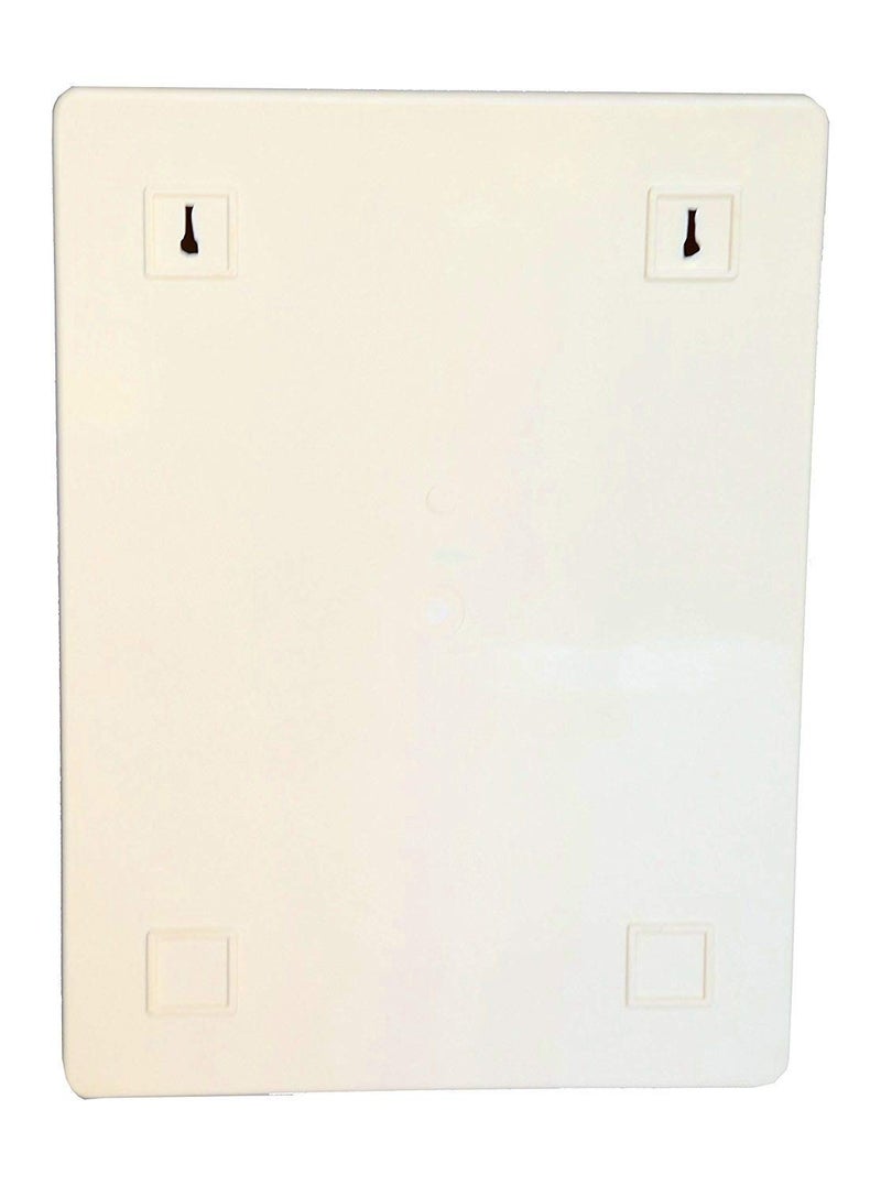 Epraiser Bathroom Cabinet with Full Mirror Door Toothbrush Holder Model Style 5 Shelves_Ivory_14 Inch x 10 Inch x 4 Inch - Image 5