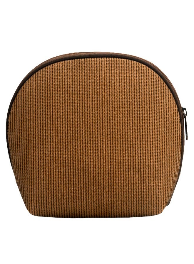 Handy Make-Up Travel Pouch Kit Bag with Multipule Pockets | Multipurpose Storage & Makeup Organizer Travel Pouch Accessory For Men & Women (12x7x3 Inches, Color: Beige-Black) - Image 2