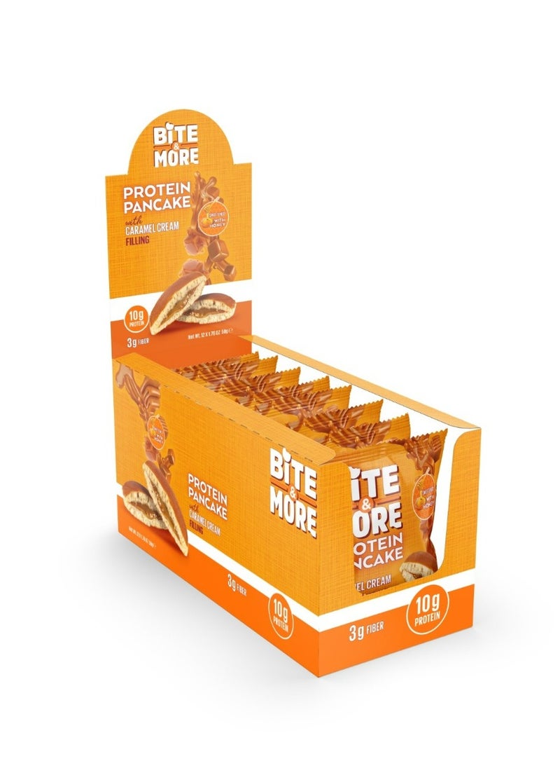 Bite & More Bite & More Protein Pancake Caramel Cream Flavor 12x50g 600g 