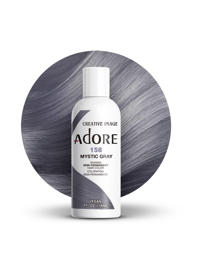 Adore Semi Permanent Hair Color Vegan And Crueltyfree Hair Dye 4 Fl Oz 158 Mystic Gray (Pack Of 1)  - Image 1
