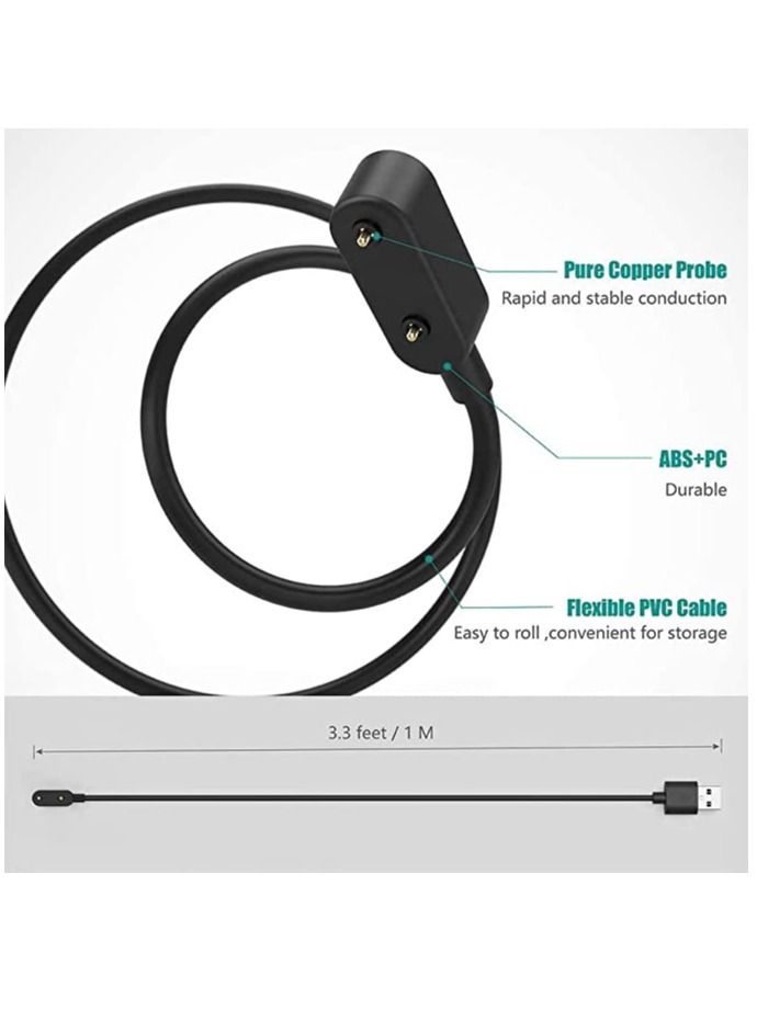 Charger Compatible for Huawei Watch Fit, Honor Band 6, Huawei 4X, Honor Watch ES Magnetic USB Charging Cable 3.3ft 100cm Smartwatch Accessories - Image 3