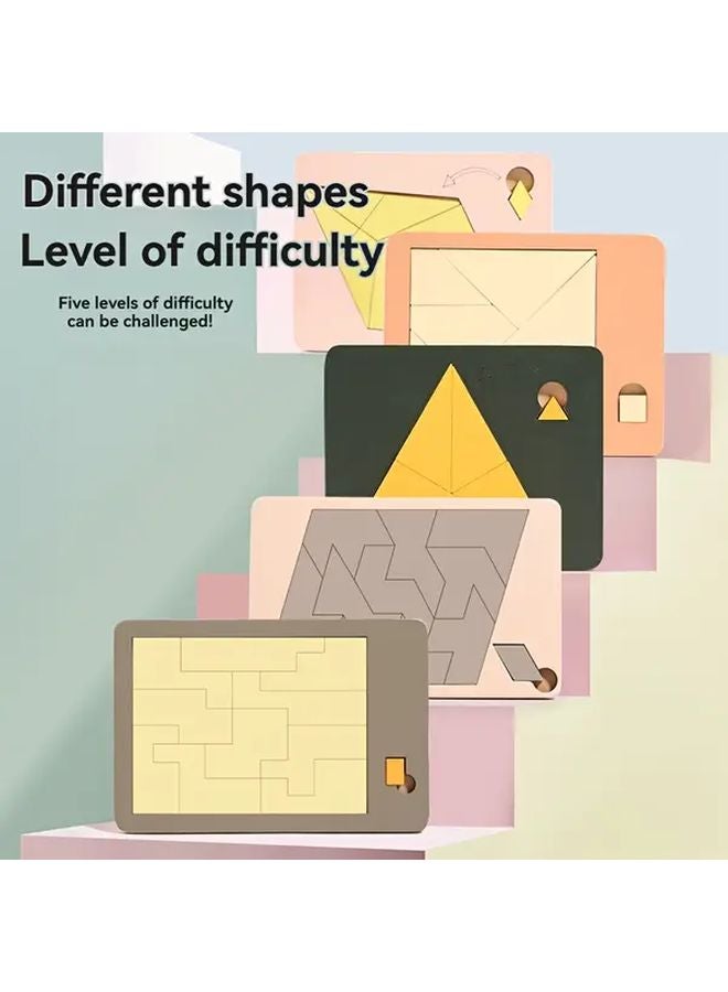 Impossible Diamond Puzzle Challenging 3D Brain Teaser Geometric Interlocking Wooden Toy - Image 2