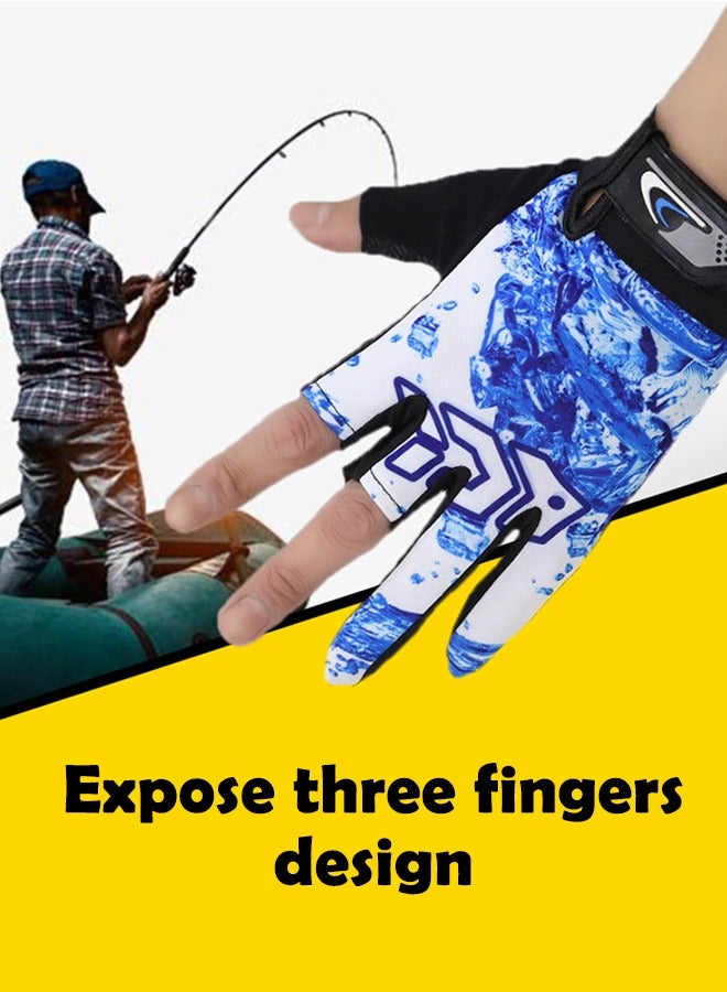 Generic UV Fishing Gloves Fingerless Sun Protection Men Women UPF50+ SPF for Fishing Kayaking Paddling Hiking Sailing Rowing Driving Canoeing Glove - Image 2