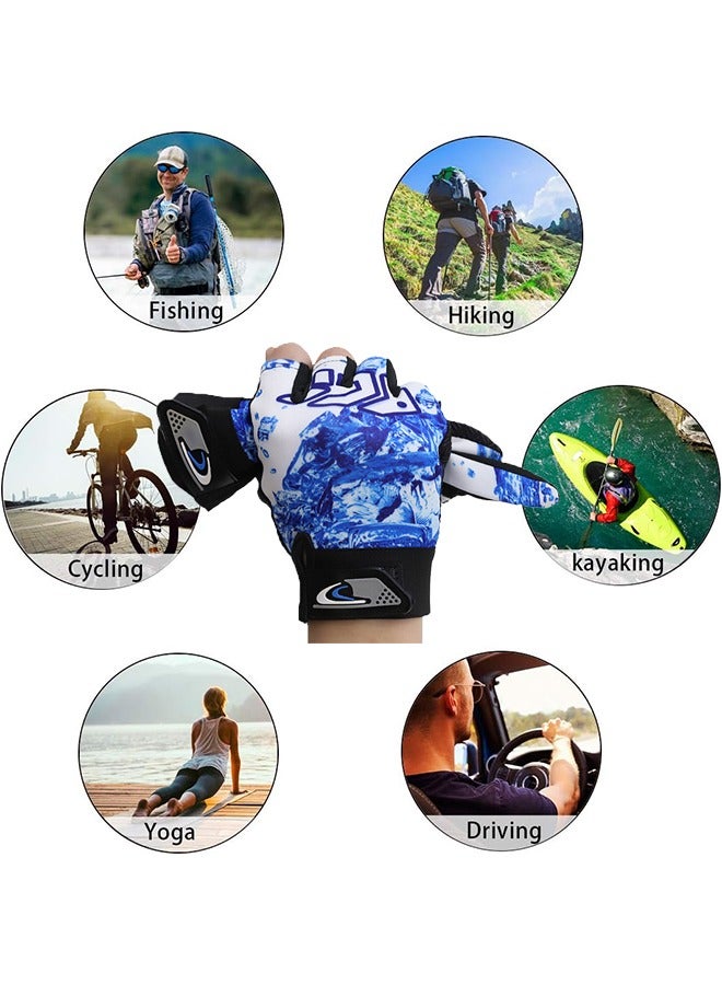 Generic UV Fishing Gloves Fingerless Sun Protection Men Women UPF50+ SPF for Fishing Kayaking Paddling Hiking Sailing Rowing Driving Canoeing Glove - Image 5